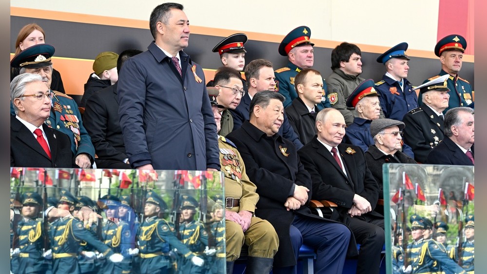 Президент Садыр Жапаров Москвадагы Жеңиш парадына катышты