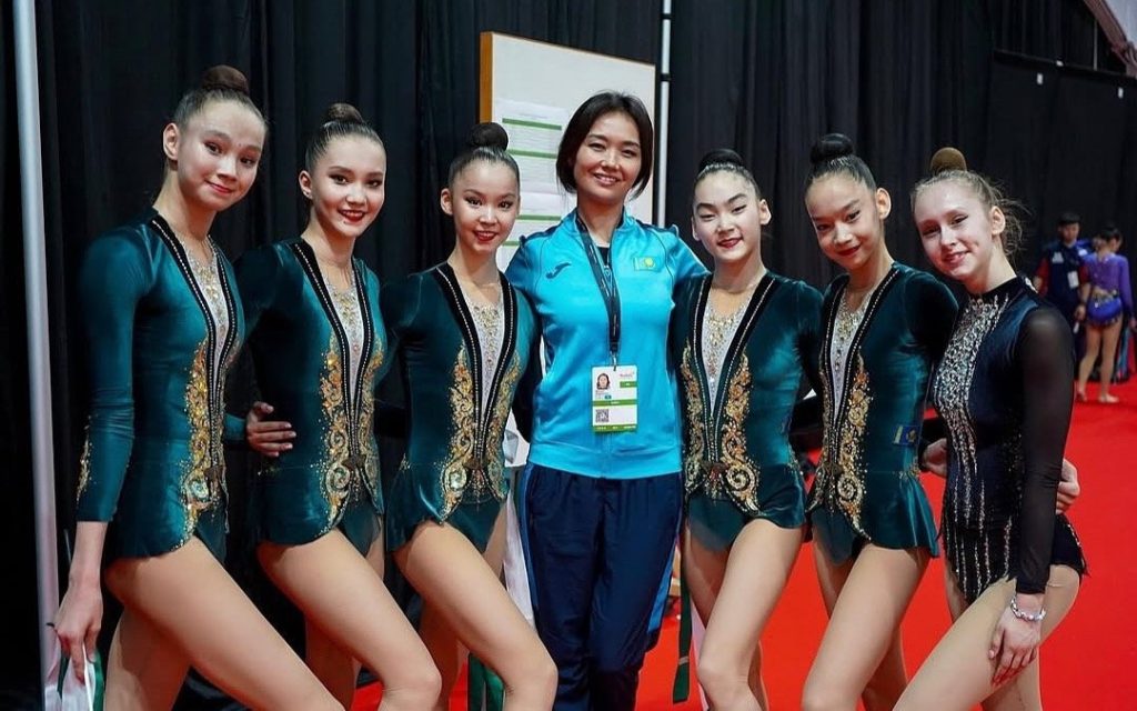 Казахстанские гимнастки завоевали золото чемпионата Азии в Сингапуре