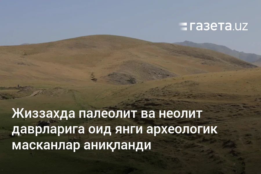 Жиззахда палеолит ва неолит даврларига оид янги археологик масканлар аниқланди