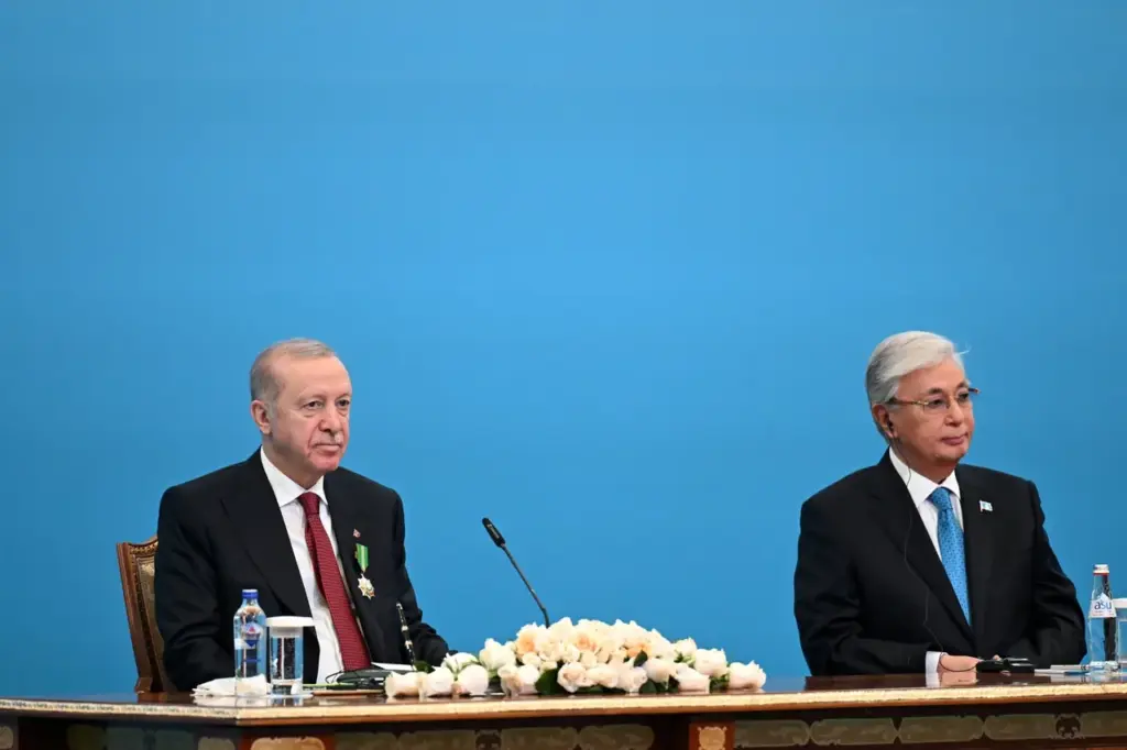 Эрдоган и Токаев обсудили отношения и региональные вопросы Erdoğan, Tokayev discuss Türkiye-Kazakhstan ties, regional issues