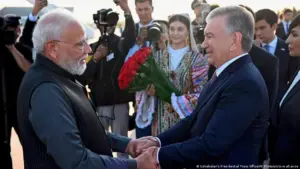 India news: PM Modi in Uzbekistan on way to SCO summit