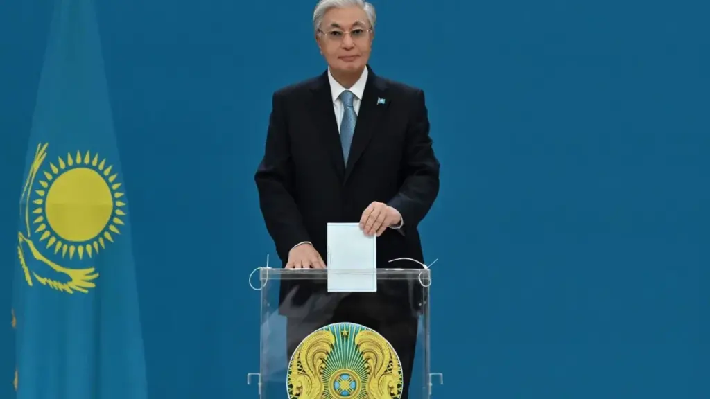 Kazakhstan election: pro-Tokayev party set for landslide as president hints at staying on