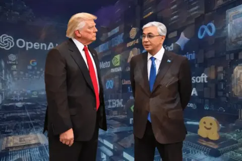 Tokayev Seeks to Take Trump’s AI ‘Washington Model’ Global