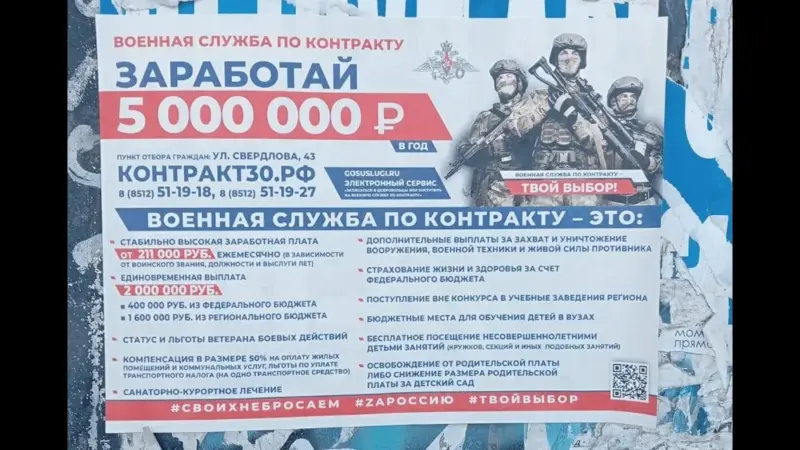Ukraine Says More Than 20,400 Central Asians Signed Russian Army Contracts