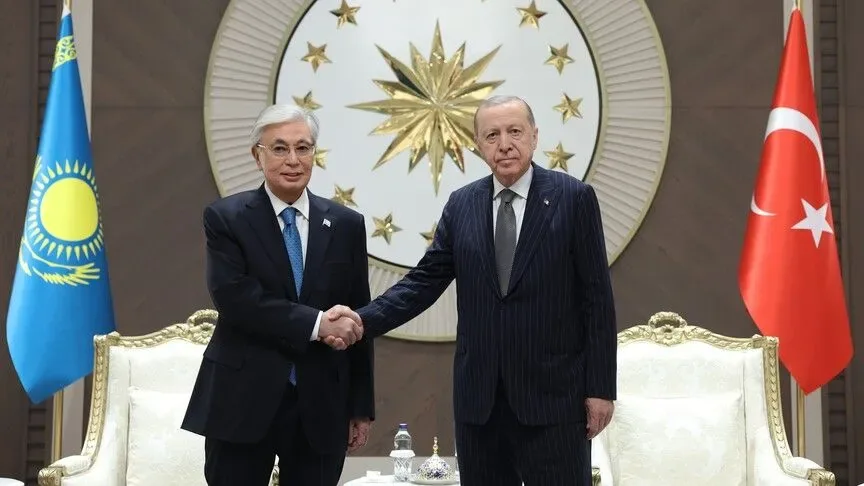 Turkish President Erdogan welcomes Kazakh counterpart Tokayev