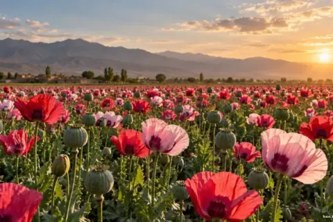 Afghanistan's opium crop quadruples as Taliban ban frays on the Tajik border